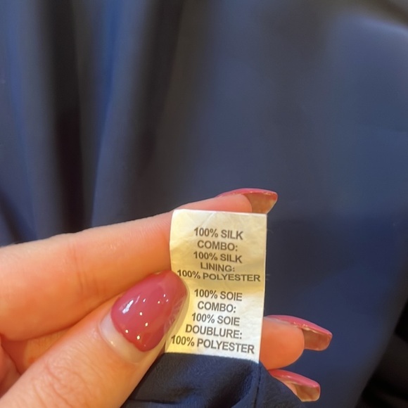 Ramy Brook Woman’s Silk Black and Blue Printed Dress Size S - Picture 7 of 7